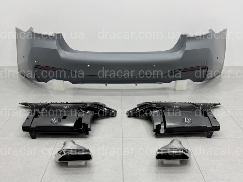 Комплект обвеса M paket LCI BMW 5 series G30 2020+ (передний / задний бампер, пороги, насадки на труби, жалюзи, ноздри) артикул 10573