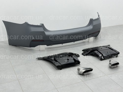 Комплект обвеса M paket LCI BMW 5 series G30 2020+ (передний / задний бампер, пороги, насадки на труби, жалюзи, ноздри) артикул 10573
