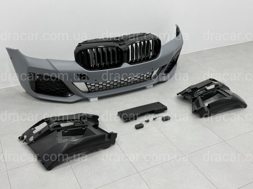 Комплект обвеса M paket LCI BMW 5 series G30 2020+ (передний / задний бампер, пороги, насадки на труби, жалюзи, ноздри) артикул 10573