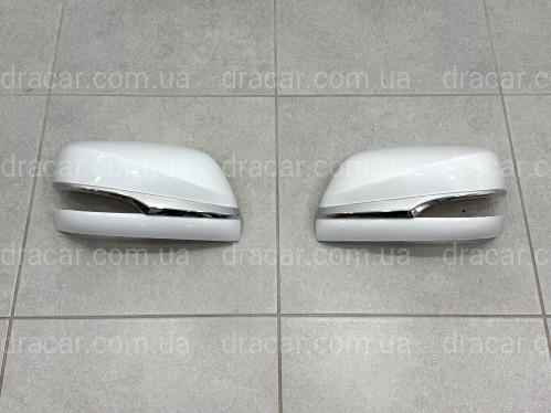 Крышки накладки зеркал Lexus LX 570/450D 2016-2021 GX 460 2009-2023 белый перламутр 2шт.  артикул 10723
