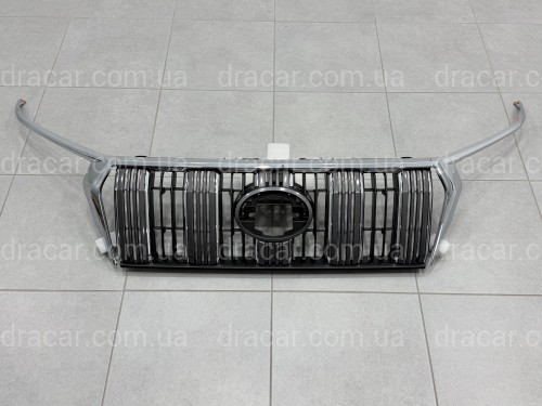 Решетка радиатора с ресницами Toyota Land Cruiser Prado 150 2018-2022 артикул 7491