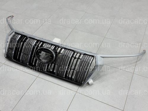 Решетка радиатора с ресницами Toyota Land Cruiser Prado 150 2018-2022 артикул 7491