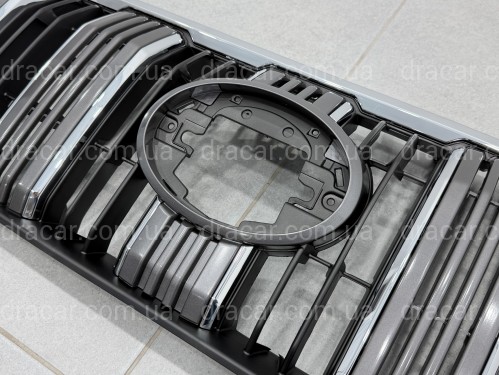 Решетка радиатора с ресницами Toyota Land Cruiser Prado 150 2018-2022 артикул 7491