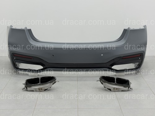 Бампер задний с насадками M760 BLACK для BMW 7 series G12 2019-2022 артикул 10738