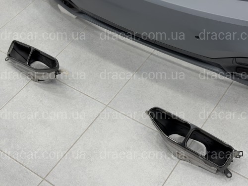 Бампер задний с насадками M760 BLACK для BMW 7 series G12 2019-2022 артикул 10738