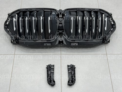 Центральные жалюзи с моторчиком СЕРЫЕ 51749447386 для BMW X6 G06 2019-2022 артикул 10746