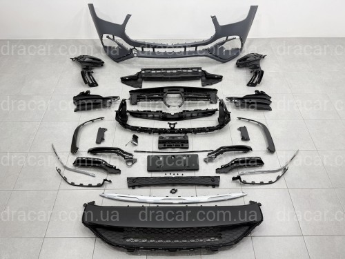 Бампер передний AMG GLE 53 рестайлинг 2024 для Mercedes GLE V167 C167 2019-2026 артикул 10725
