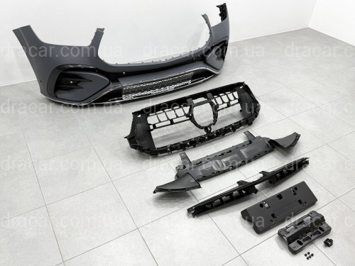 Бампер передний AMG GLE 53 рестайлинг 2024 для Mercedes GLE V167 C167 2019-2026 артикул 10725