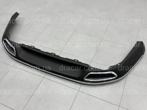 Диффузор накладка заднего бампера R-Line для Volkswagen Arteon 2017+ артикул 10847