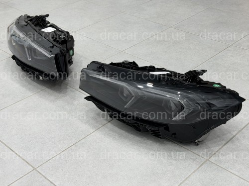 Фары LCI 2022+ рестайлинг Shadow Line для BMW G20 / G21 2022+ 2шт. артикул 10548