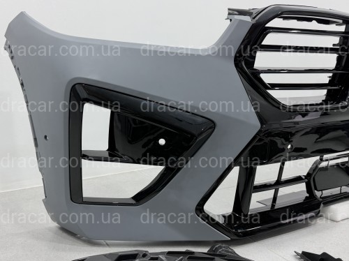 Рестайлинг комплект обвеса передней части X5M F95 2023+ с фарами SHADOW LINE для BMW X5 G05 F95 2018-2022 артикул 10883