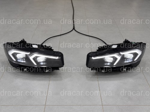 Фары LCI 2022+ рестайлинг Shadow Line для BMW G20 / G21 2022+ 2шт. артикул 10548