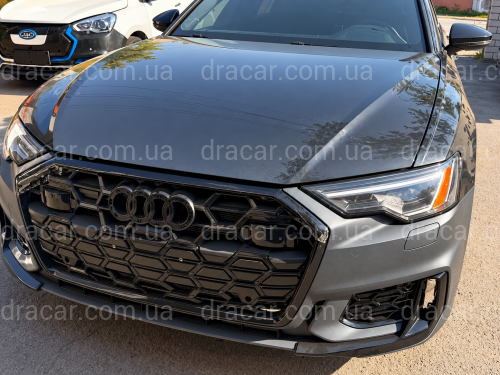 Бампер передний в сборе стиль S6 2024+ BLACK для Audi A6 C8 2018+ артикул 9362