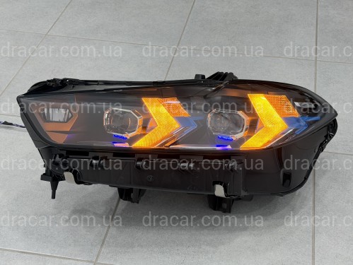 Фары Full LED LCI 2023+ рестайлинг взамен дорестайлинговых BMW X5 G05 X6 G06 2018-2022 2шт. с заменой бампера на 2023+ артикул 8701