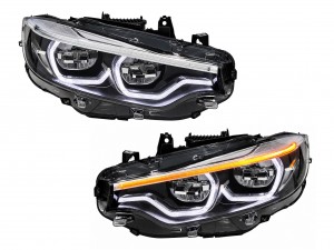 FULL LED фары LCI для BMW 4 series F32 F33 F36 F80 2016-2020 2шт. комплектные с блоками, LED В LED
