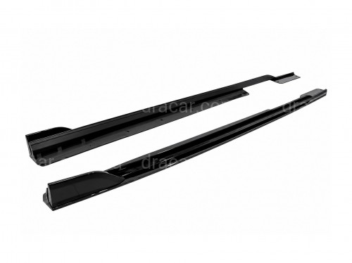 Лезвия под пороги длинные M Paket BMW X6 G06 F96 2019-2026 2шт черный глянец артикул 10940
