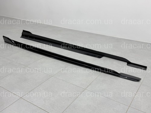 Лезвия под пороги длинные M Paket BMW X6 G06 F96 2019-2026 2шт черный глянец артикул 10940