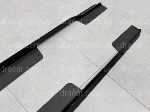 Лезвия под пороги длинные M Paket BMW X6 G06 F96 2019-2026 2шт черный глянец артикул 10940