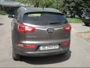 Накладка на багажник 
Kia Sportage R 2010-