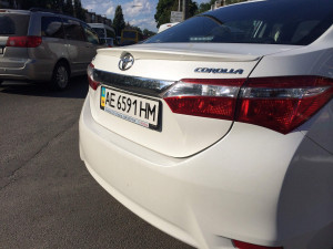 Спойлер лип багажника Toyota Corolla 2013-2018 ABS пластик под покраску