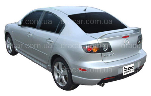 Спойлер на багажник Mazda 3 седан 2003-2008 ABS пластик артикул 5519