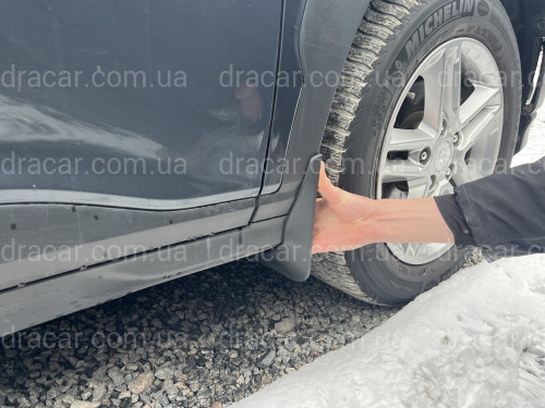 Бризковики Hyundai Kona 2018+ ПІДХОДЯТЬ ТІЛЬКИ ДО БЕНЗИН І ДИЗЕЛЬ !!! ДО ЕЛЕКТРО НЕ ПІДХОДЯТЬ, комплект 4шт. артикул 7814