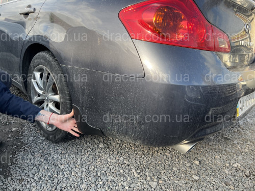 Брызговики Infiniti G25 / G35 /  G37 2007-2014 комплект 4 шт. артикул 7413