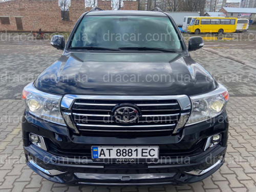 Бампер у зборі Toyota Land Cruiser 200 2007-2015 у стилі рестайлінг 2016+ колір чорний 202 артикул 7546