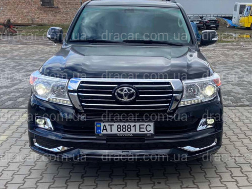 Бампер у зборі Toyota Land Cruiser 200 2007-2015 у стилі рестайлінг 2016+ колір чорний 202 артикул 7546