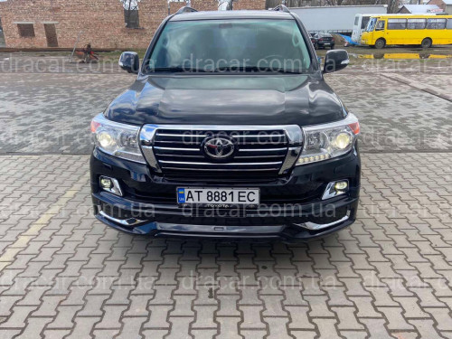 Бампер у зборі Toyota Land Cruiser 200 2007-2015 у стилі рестайлінг 2016+ колір чорний 202 артикул 7546