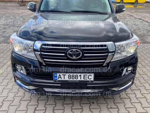 Бампер у зборі Toyota Land Cruiser 200 2007-2015 у стилі рестайлінг 2016+ колір чорний 202 артикул 7546