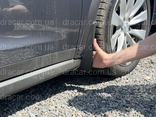 Бризковики Tesla Model X 2015-2019 комплект 4 шт. артикул 7444
