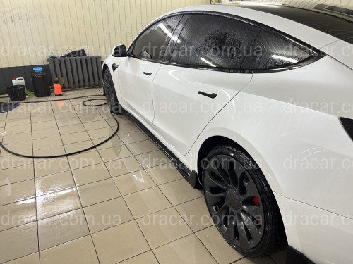 Комплект обвісу Tesla Model 3 2017- ABS пластик, колір чорний глянець артикул 7979