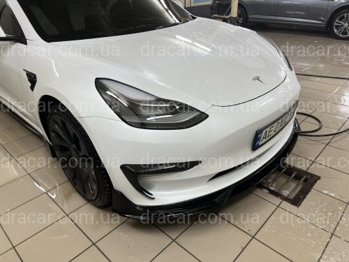 Комплект обвісу Tesla Model 3 2017- ABS пластик, колір чорний глянець артикул 7979