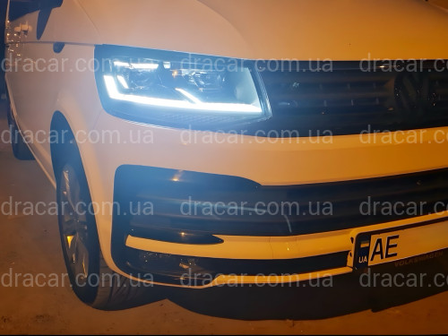 Full led фары стиль Multivan T6.1 2020+ для T6 2016-2019 (левая+ правая) комплектные с блоками артикул 7752