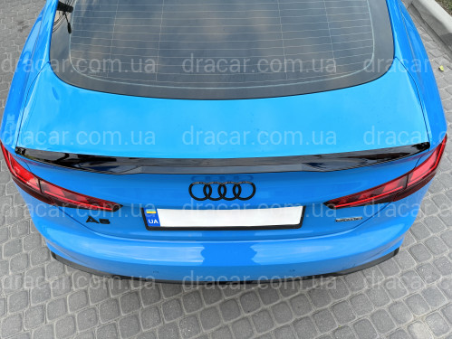 Спойлер лип стиль M4 для Audi A5 B9 2016-2023 ABS пластик, колір чорний глянець артикул 9118