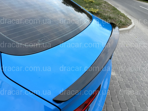 Спойлер лип стиль S5 для Audi A5 B9 2016-2023 ABS пластик, колір чорний глянець артикул 9117