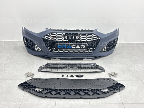 Бампер передній у стилі RS4 для Audi A4 2020-2023 артикул 9435