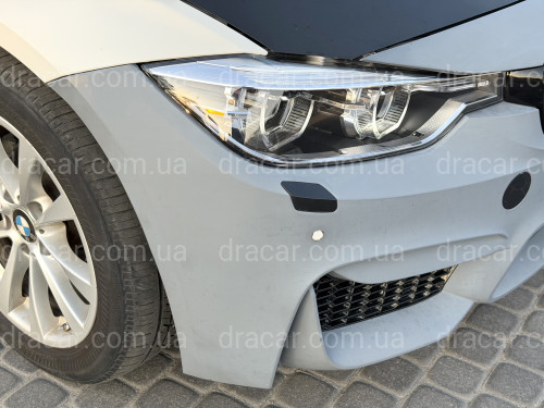 Передній бампер M3 стиль BMW 3 Series F30 F31 2012-2018 (під омивачі / з отворами під парктроніки) артикул 7916