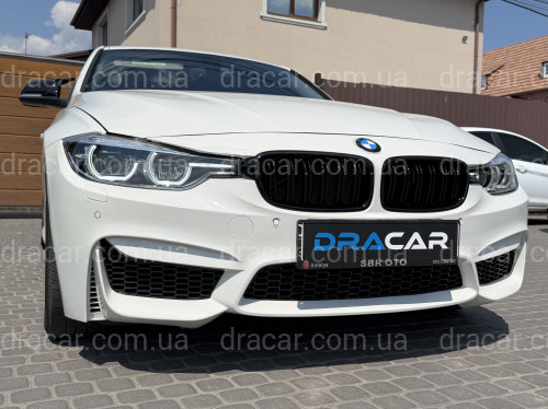 Передній бампер M3 стиль BMW 3 Series F30 F31 2012-2018 (під омивачі / з отворами під парктроніки) артикул 7916