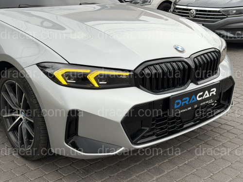 Фари LCI 2022+ рестайлінг Shadow Line для BMW G20/G21 2019-2022 2шт. із заміною бампера на 22+ / 2 РЕЖИМУ ДХО БІЛІ / ЖОВТІ артикул 9787