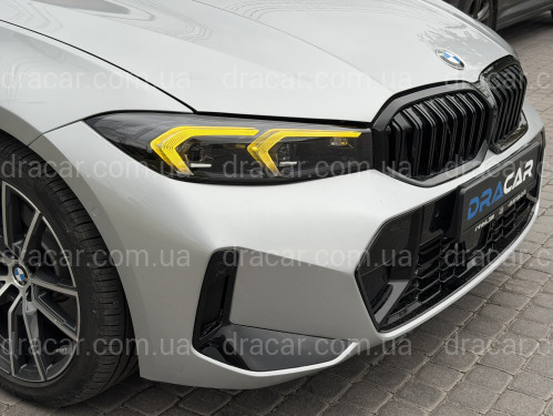 Фари LCI 2022+ рестайлінг Shadow Line для BMW G20/G21 2019-2022 2шт. із заміною бампера на 22+ / 2 РЕЖИМУ ДХО БІЛІ / ЖОВТІ артикул 9787