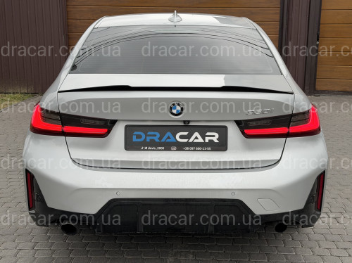 Спойлер лип багажника M3 стиль BMW 3 series G20 2018+ АBS пластик, цвет черный глянец артикул 8199