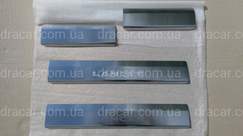 Накладки на пороги Mitsubishi Lancer X 2007-2015 Standart артикул 5047