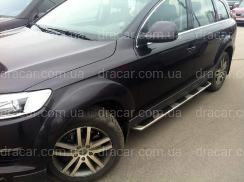 Пороги бічні OEM підніжки Audi Q7 2006-2015 артикул 5513