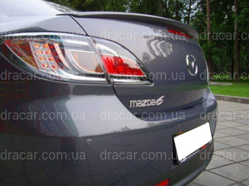 Спойлер ліп на багажник Mazda 6 2008-2012 седан ABS пластик артикул 5525