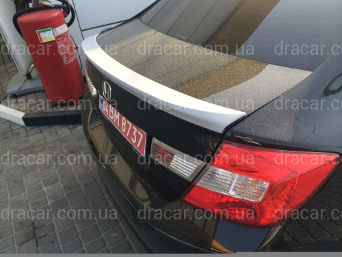 Спойлер ліп багажника Honda Civic 2012-2015 ABS пластик артикул 5515