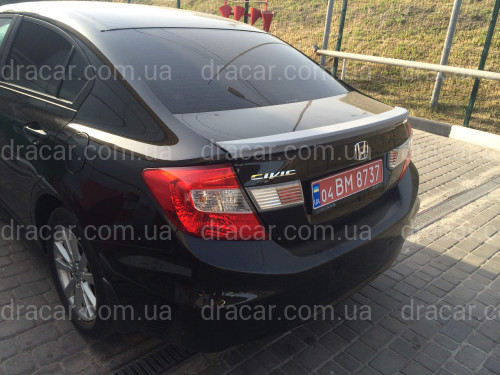 Спойлер ліп багажника Honda Civic 2012-2015 ABS пластик артикул 5515