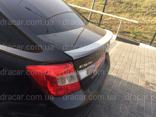Спойлер ліп багажника Honda Civic 2012-2015 ABS пластик артикул 5515