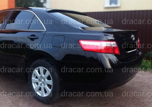 Спойлер ліп багажника Toyota Camry 40 2006-2011 ABS пластик у чорному кольорі артикул 5718